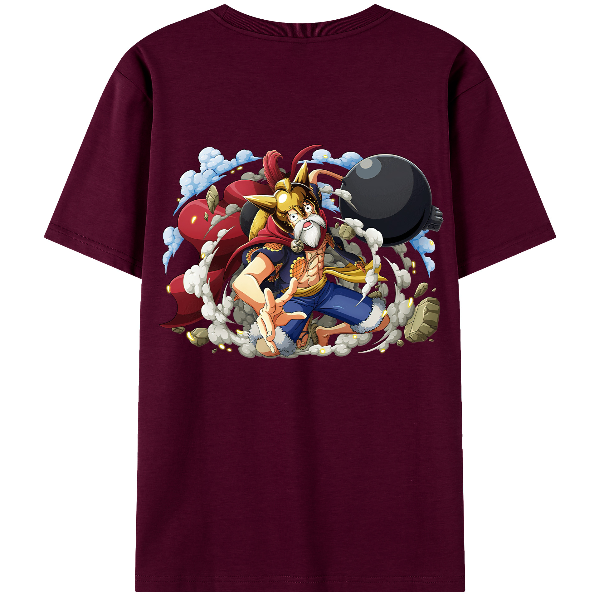 ワンピース モンキー・D・ルフィ ONE PIECE Monkey D. Luffy レディース半袖Tシャツ(バックプリント)